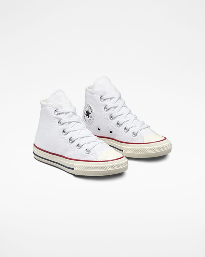 Dívčí Boty Vysoké Converse Chuck 70 Vintage Platene Bílé Tmavě Červené | CZ H31XJ30